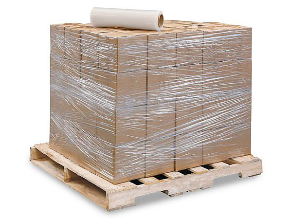 Shrink wrapped pallet